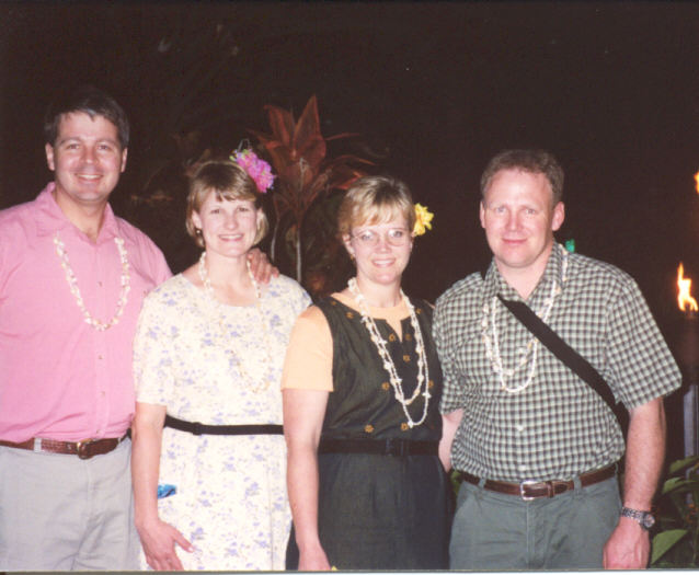 Eric, Eva Jean, Maili & Jim - Hanging Loose in Hawaii