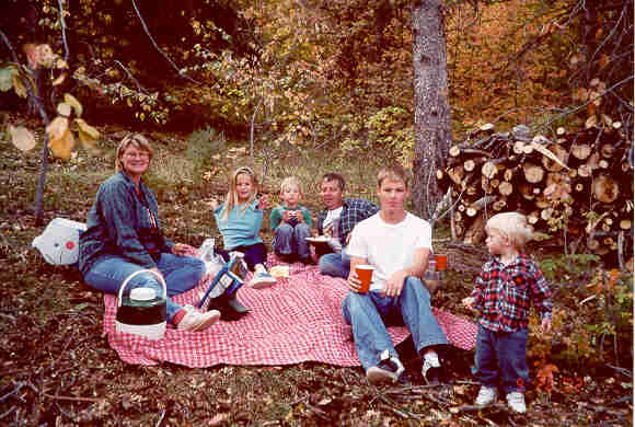 Fall 2002 - Picnicking in the mountains