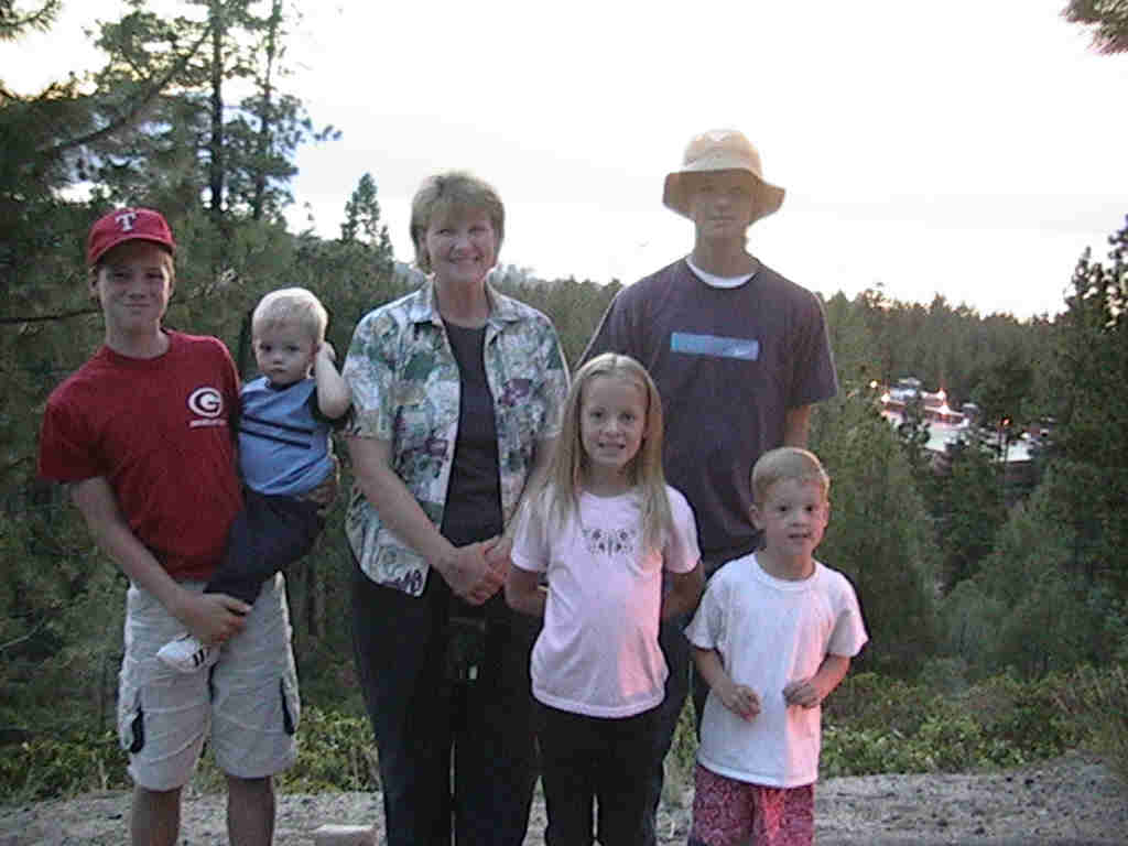 The family at Lake Tahoe